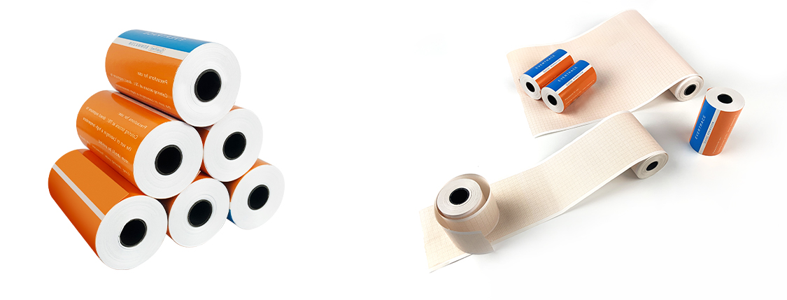 La fábrica suministra directamente el rollo de papel térmico de impresión de cuadrícula roja de papel térmico ECG