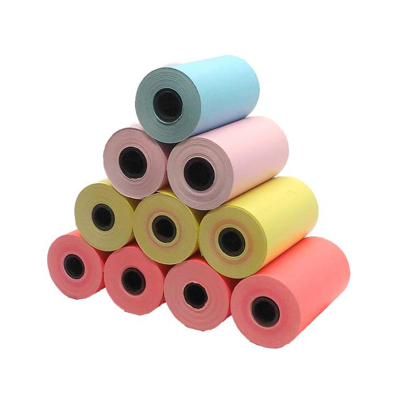 Precio al por mayor 60g 65g 70g 57*40mm 80*80mm papel térmico rollos pos térmicos rollos de recibo de efectivo