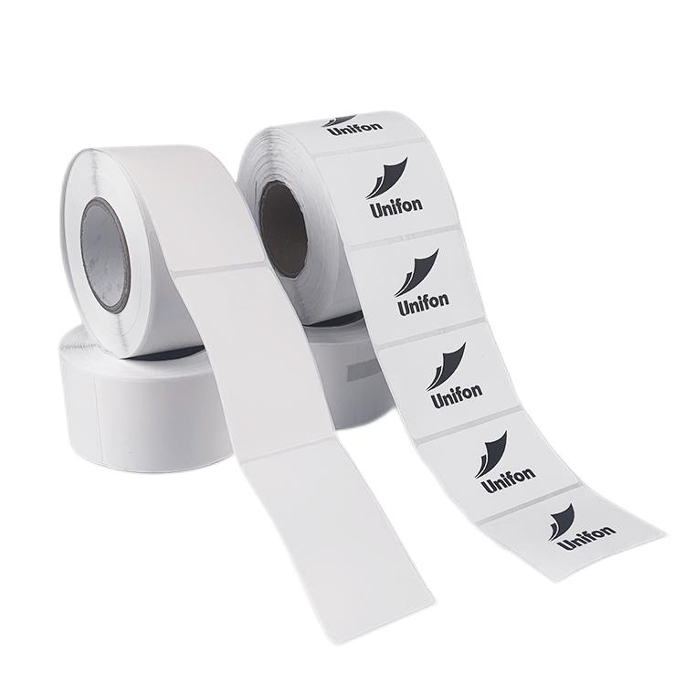 Papel adhesivo, pegatinas térmicas personalizadas, rollo de etiquetas térmicas directas 4x6, 100x150, etiquetas de envío, rollo de etiquetas de código de barras de impresión