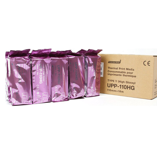 Rollo de papel térmico de ultrasonido de alto brillo 110HG